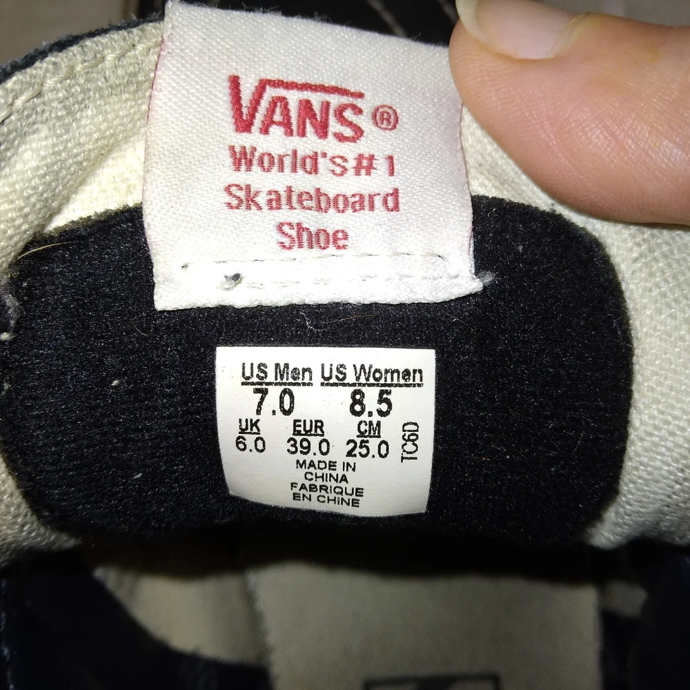 SHOES VANS SK8-HI SHOE, black & gray, men's 7